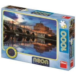Dino - Neon Puzzle - Angel Castle - 1000 Piece Jigsaw Puzzle Best