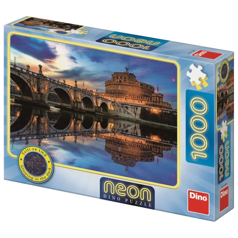 Dino - Neon Puzzle - Angel Castle - 1000 Piece Jigsaw Puzzle Best