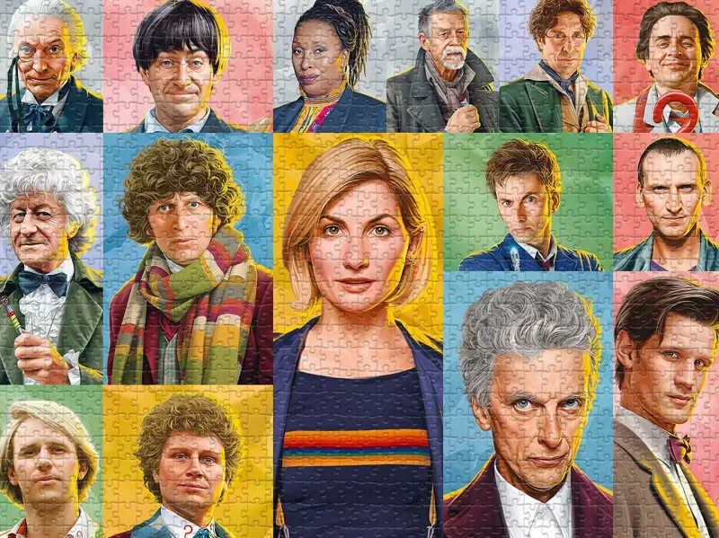 Winning Moves Doctor Who - The Doctors - 1000 Piece Jigsaw Puzzle Clearance