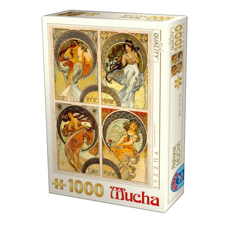 Dtoys - Alphonse Mucha - Arts - 1000 Piece Jigsaw Puzzle Clearance
