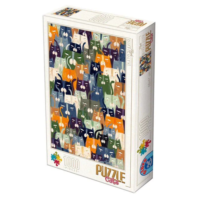 Dtoys - Andrea Kürti - Cats - 1000 piece jigsaw puzzle Discount