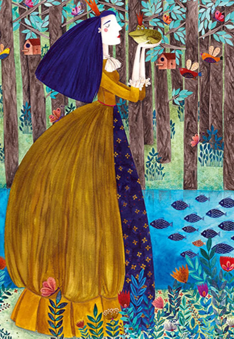 Dtoys - Andrea Kürti: The Frog Princess 1000 piece jigsaw puzzle Fashion