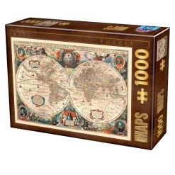Dtoys - Antique World Map - 1000 Piece Jigsaw Puzzle Discount