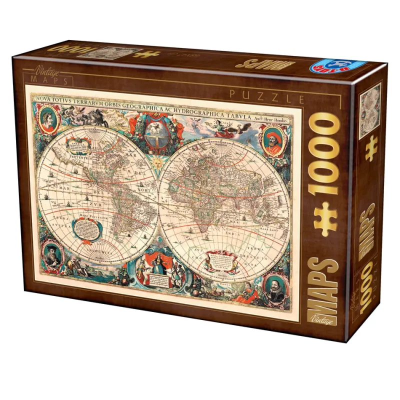 Dtoys - Antique World Map - 1000 Piece Jigsaw Puzzle Discount