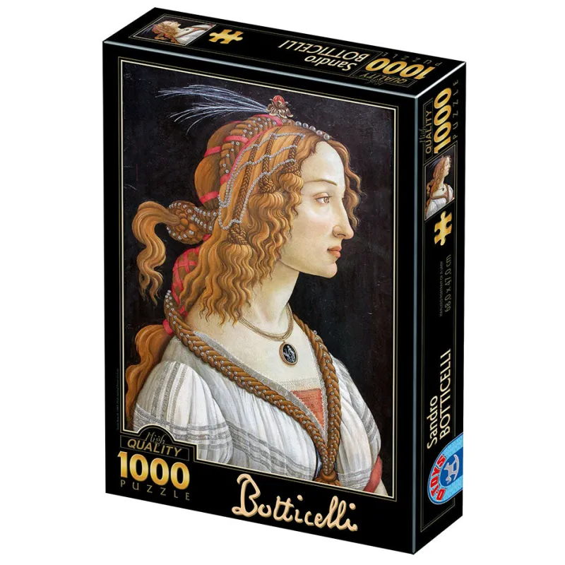 Dtoys - Botticelli Sandro : Idealised Portrait of a Lady - 1000 Piece Jigsaw Puzzle Sale