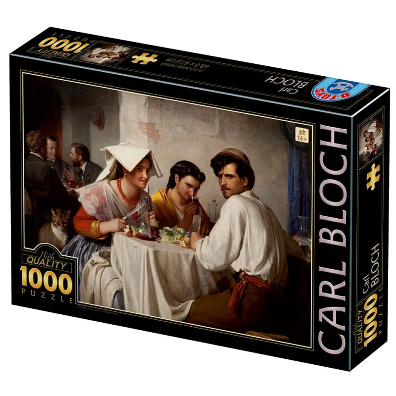 Dtoys - Carl Bloch : In a Roman Osteria - 1000 Piece Jigsaw Puzzle Outlet