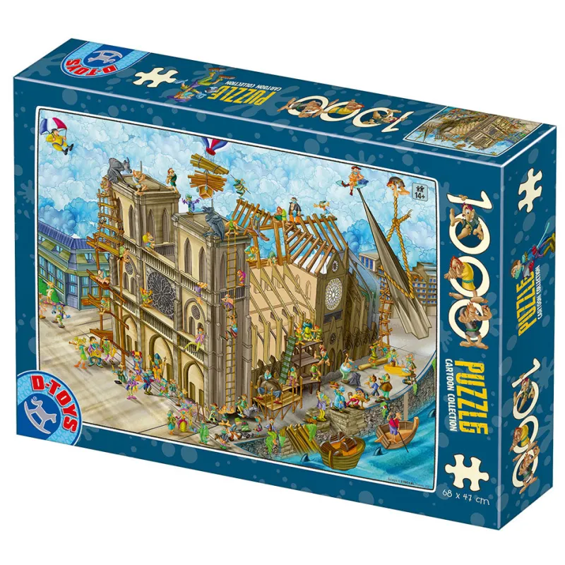 Dtoys - Cartoon Collection - Notre Dame - 1000 Piece Jigsaw Puzzle Online