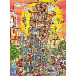 Dtoys - Cartoon Collection : Pisa Tower - 1000 Piece Jigsaw Puzzle Discount