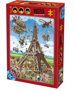Dtoys - Cartoon Collection Eiffel Tower - 1000 Piece Jigsaw Puzzle Discount