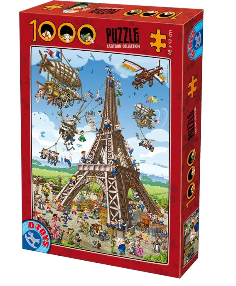 Dtoys - Cartoon Collection Eiffel Tower - 1000 Piece Jigsaw Puzzle Discount