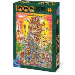 Dtoys - Cartoon Collection : Pisa Tower - 1000 Piece Jigsaw Puzzle Discount