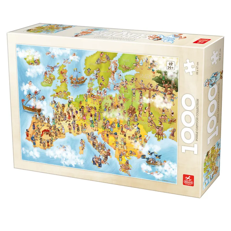 Deico Games Dtoys - Cartoon Collection - Map of Europe - 1000 Piece Jigsaw Puzzle Fashion