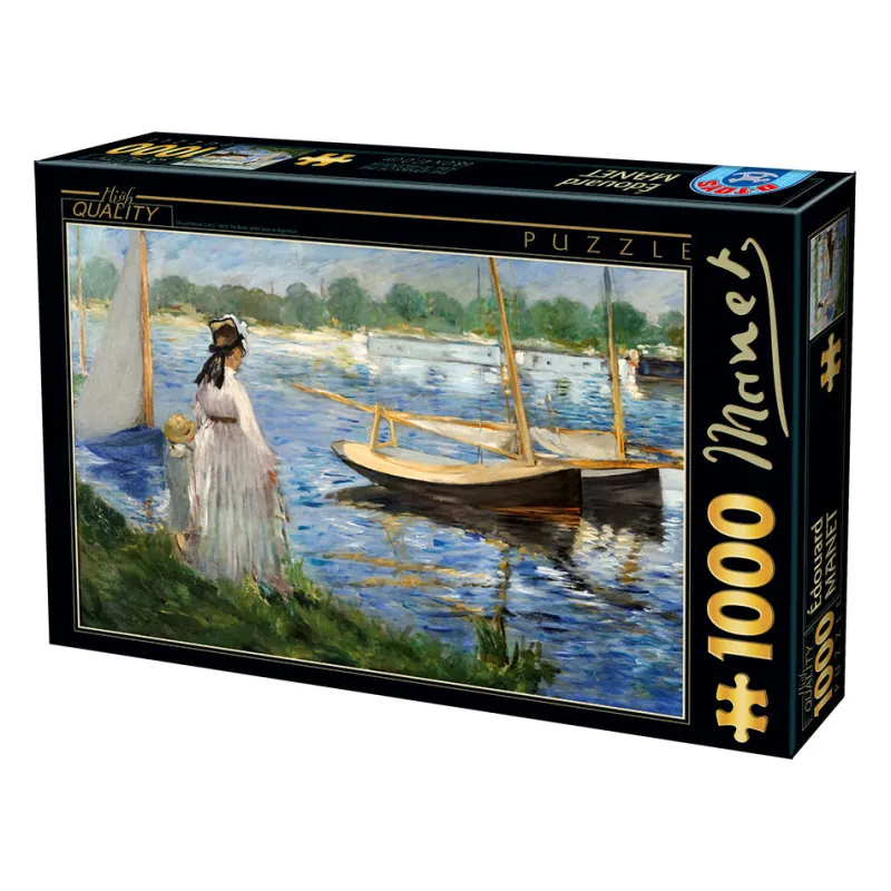 Dtoys - Edouard Manet - The-Banks of the Seine at Argenteuil - 1000 Piece Jigsaw Puzzle Outlet