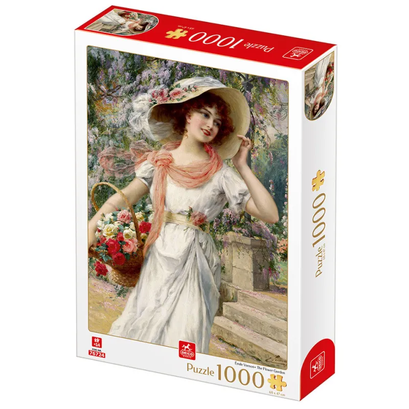 Dtoys - Emile Vernon - The Flower Garden - 1000 Piece Jigsaw Puzzle Hot