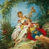 Dtoys - Jean-Honoré Fragonard: Happy Lovers - 1000 piece jigsaw puzzle Hot
