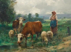 Dtoys - Julien Dupré: A Shepherdess with her Flock - 1000 Piece Jigsaw Puzzle Fashion