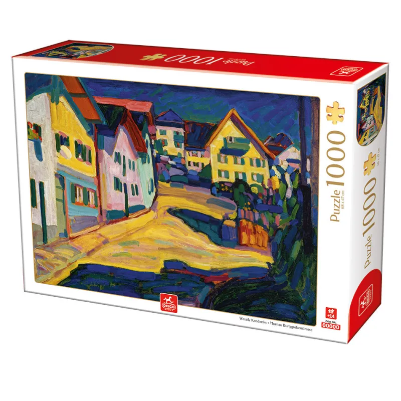 Deico Games Dtoys - Kandinsky - Murnau Burggrabenstrasse - 1000 Piece Jigsaw Puzzle Clearance