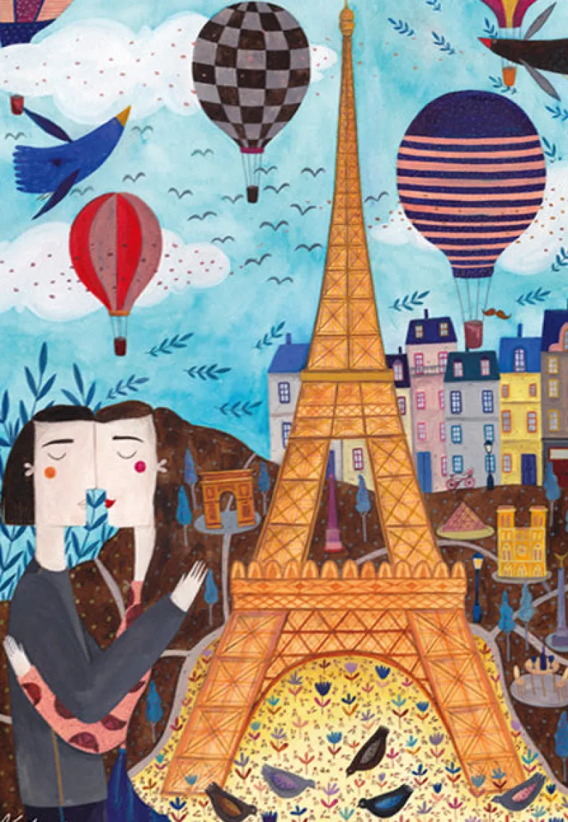 Dtoys - Kurti Andi - Paris - 1000 Piece Jigsaw Puzzle Clearance