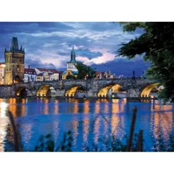 Dtoys - Nocturnal Landscapes : Prague, Czech Republic - 1000 Piece Jigsaw Puzzle Sale