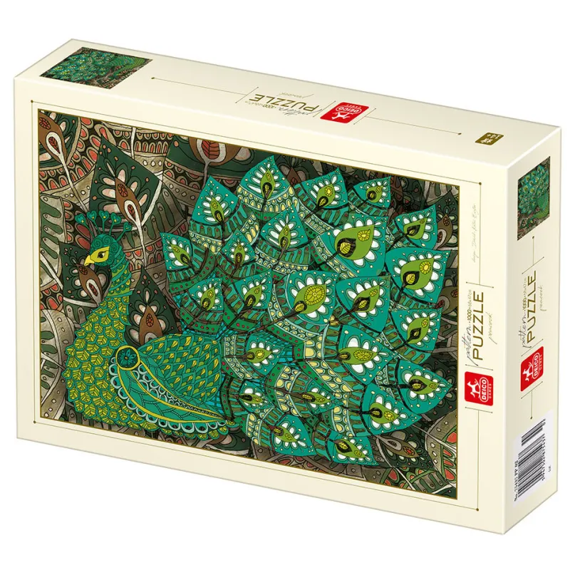 Dtoys - Pattern Peacock - 1000 Piece Jigsaw Puzzle Clearance