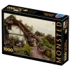 Dtoys - Peder Mørk Mønsted - Children in the Flower Garden - 1000 Piece Jigsaw Puzzle New