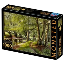 Dtoys - Peder Mørk Mønsted - A Summer Day in the Forest with Deer in the - 1000 Piece Jigsaw Puzzle Sale