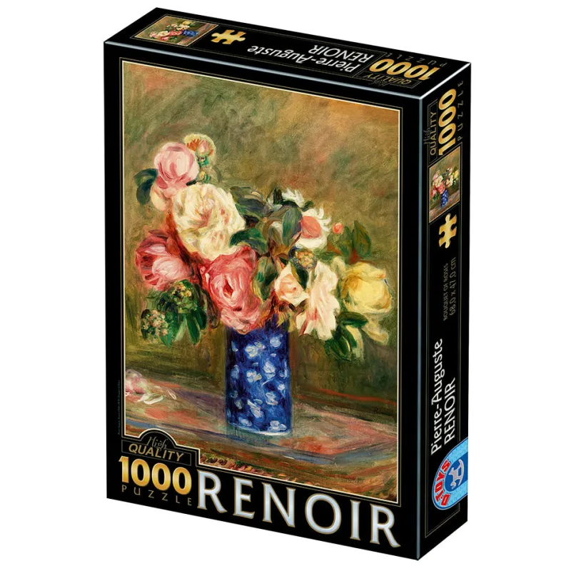 Dtoys - Renoir Auguste - Bouquet of Roses - 1000 Piece Jigsaw Puzzle Online