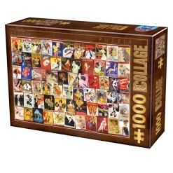 Dtoys - Vintage Collage - Cabaret - 1000 Piece Jigsaw Puzzle Hot