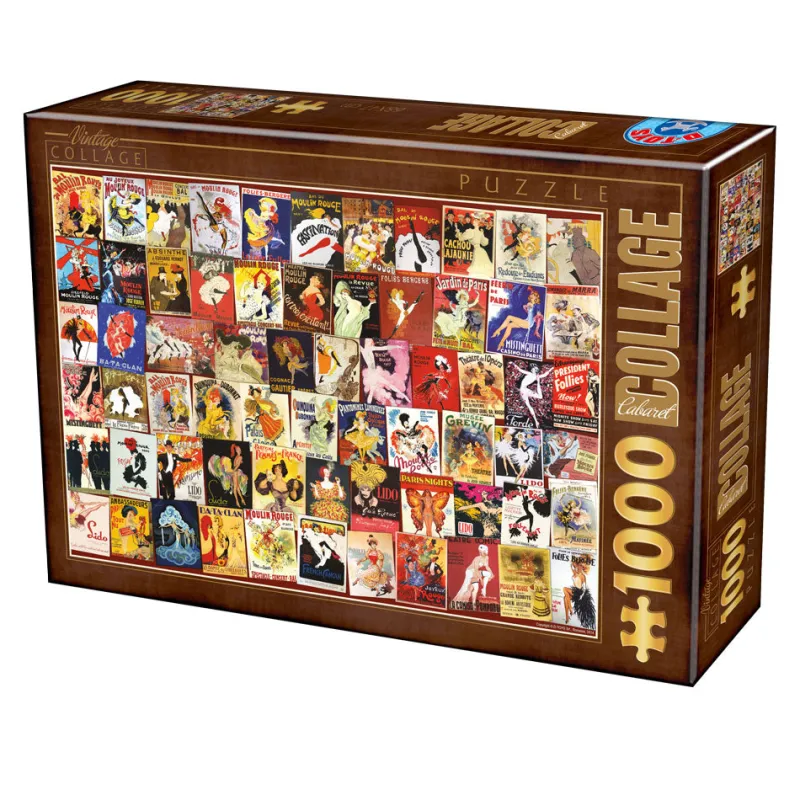 Dtoys - Vintage Collage - Cabaret - 1000 Piece Jigsaw Puzzle Hot