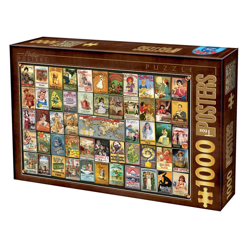 Dtoys - Vintage Collage - Teas - 1000 Piece Jigsaw Puzzle Fashion
