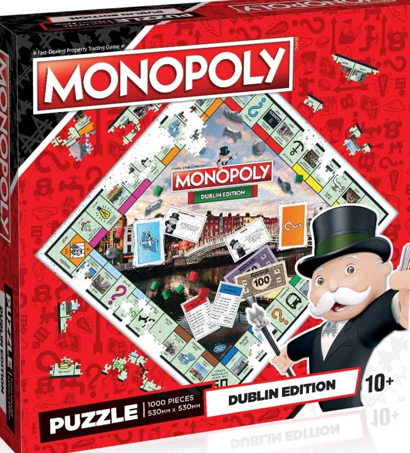 Winning Moves Dublin Monopoly - 1000 Piece Jigsaw Puzzle New