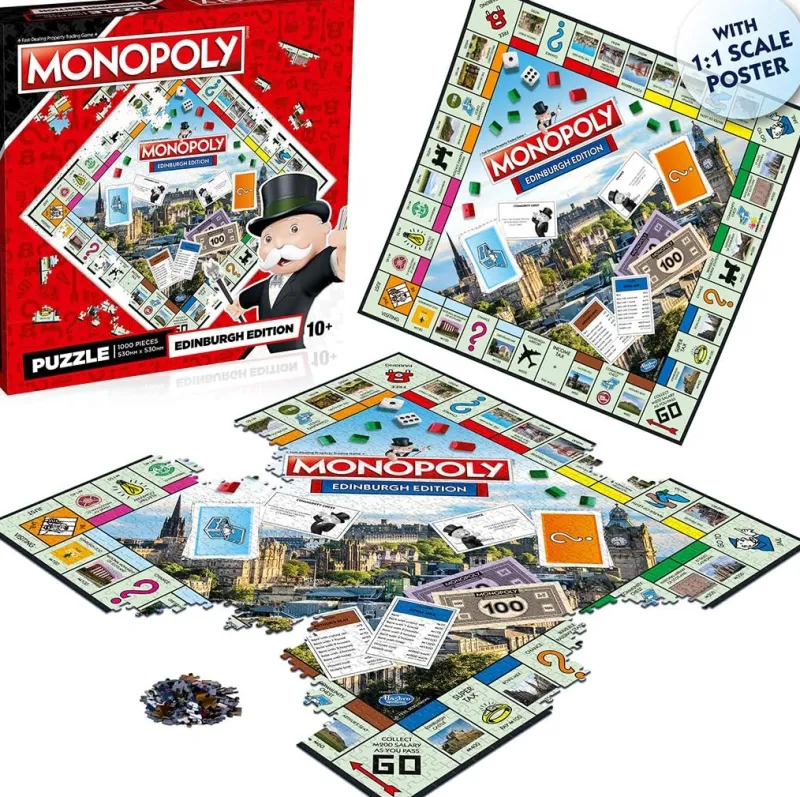 Winning Moves Edinburgh Monopoly - 1000 Piece Jigsaw Puzzle Outlet