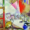 Eurographics 6000-0853 - Marc Chagall Paris Through the Window (Detail) - 1000 Piece Jigsaw Puzzle Hot