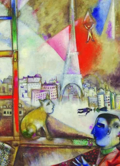 Eurographics 6000-0853 - Marc Chagall Paris Through the Window (Detail) - 1000 Piece Jigsaw Puzzle Hot