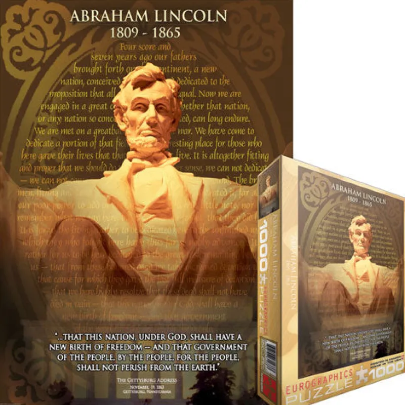 Eurographics 6000-1433 Abraham Lincoln - 1000 Piece Jigsaw Puzzle Fashion
