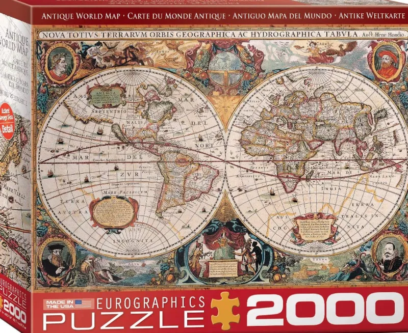 Eurographics - Antique World Map - 2000 Piece Jigsaw Puzzle Discount