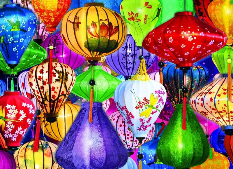 Eurographics - Asian Lanterns - 1000 Piece Jigsaw Puzzle Online