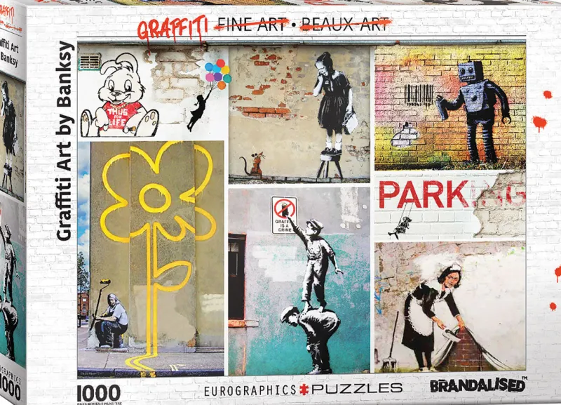 Eurographics - Banksy Street Art - 1000 Piece Jigsaw Puzzle Best