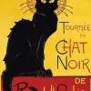 Eurographics - Black Cat by T.A.Steinlen - 1000 Piece Jigsaw Puzzle Best