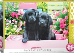 Eurographics - Black Labs in Pink Box - 500 pieces Hot