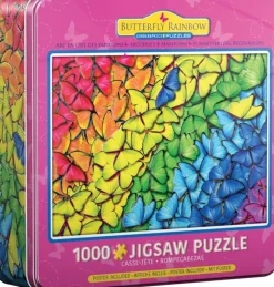 Eurographics - Butterfly Rainbow Tin - 1000 Piece Jigsaw Puzzle Outlet