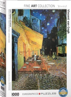 Eurographics - Café Terrace at Night - 1000 Piece Jigsaw Puzzle Best