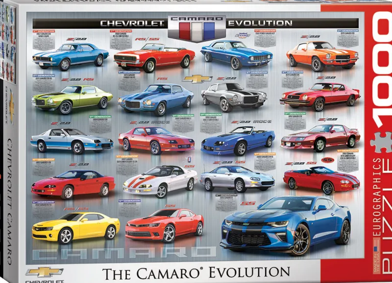 Eurographics - Chevrolet The Camaro Evolution - 1000 Piece Jigsaw Puzzle Outlet