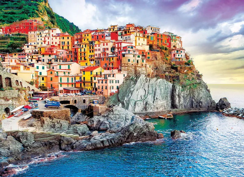 Eurographics - Cinque-Terre Manarola Italy - 1000 Piece Jigsaw Puzzle Online