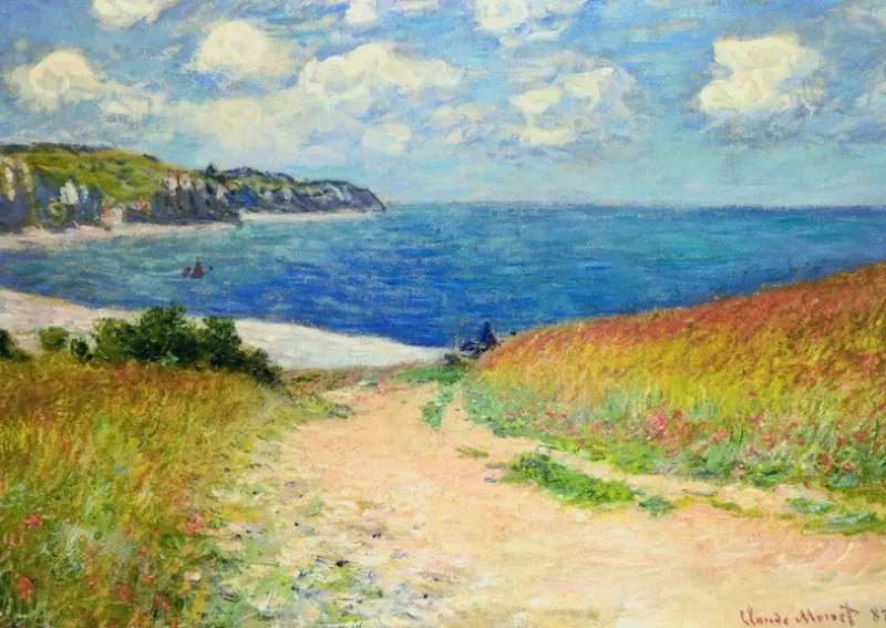 Eurographics - Claude Monet - Path Through the Wheat Fields - 1000 Piece Jigsaw Puzzle Outlet