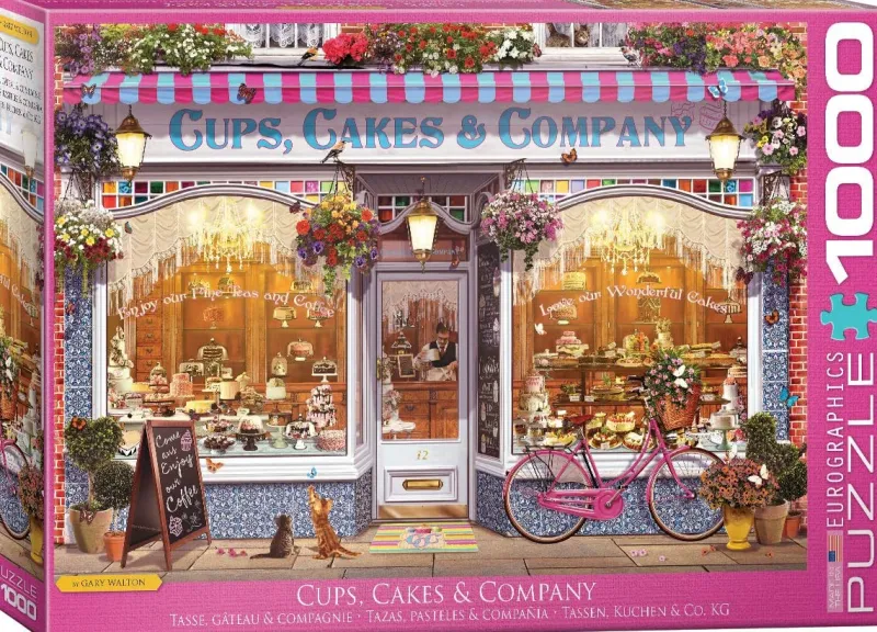 Eurographics - Cups, Cakes & Company - 1000 Piece Jigsaw Puzzle New