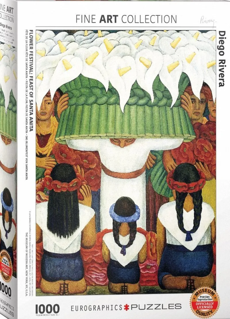 Eurographics - Diego Rivera - Flower Festival - 1000 piece Jigsaw Puzzle Sale