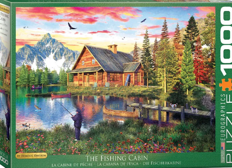 Eurographics - Dominic Davison - The Fishing Cabin - 1000 piece jigsaw puzzle Sale