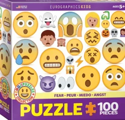 Eurographics 6100-0869 Emojipuzzle - Fear 100 Piece Jigsaw Puzzle Outlet
