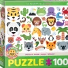 Eurographics - Emojipuzzle-Wild Animals - 100 pieces Online